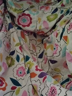 Pottery Barn Teen Floral Multicolor Duvet Cover - & pillow Case.Used Condition